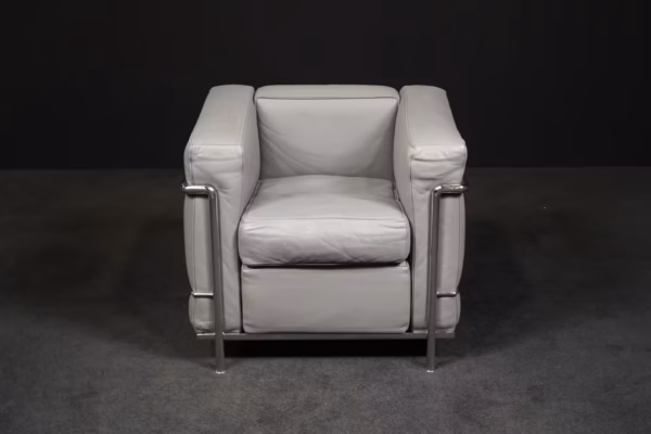 Cassina Sessel 'LC2' Leder Chrom