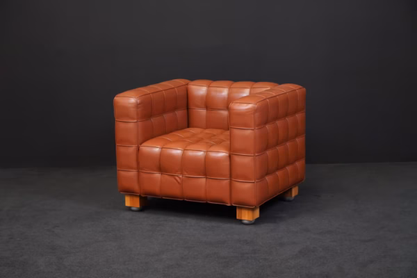 Wittmann Sessel Kubus Leder Cognac